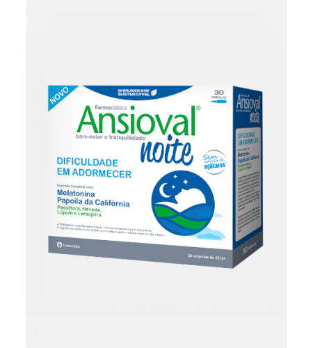 Ansioval Noite - 30 Ampolas - Farmodietica